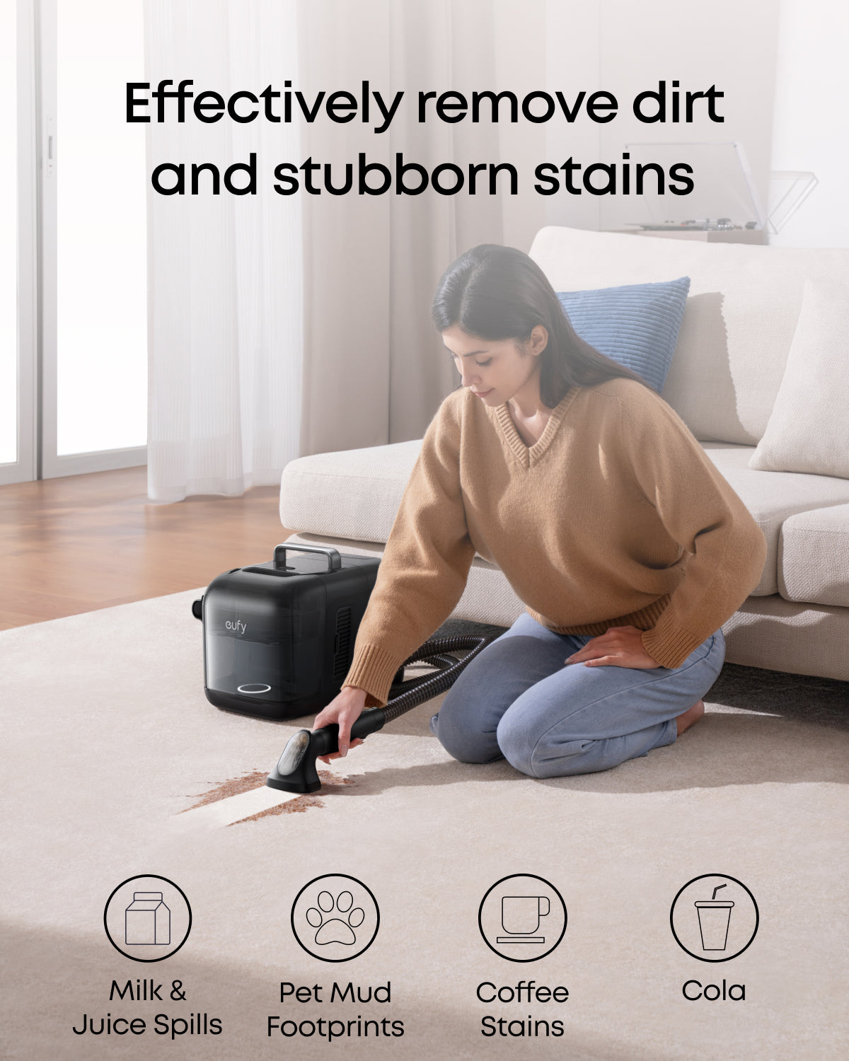 eufy Fabric Cleaner, Ready to Use, 473 ml, Fabric Cleaner, Safe, Compatible with E28