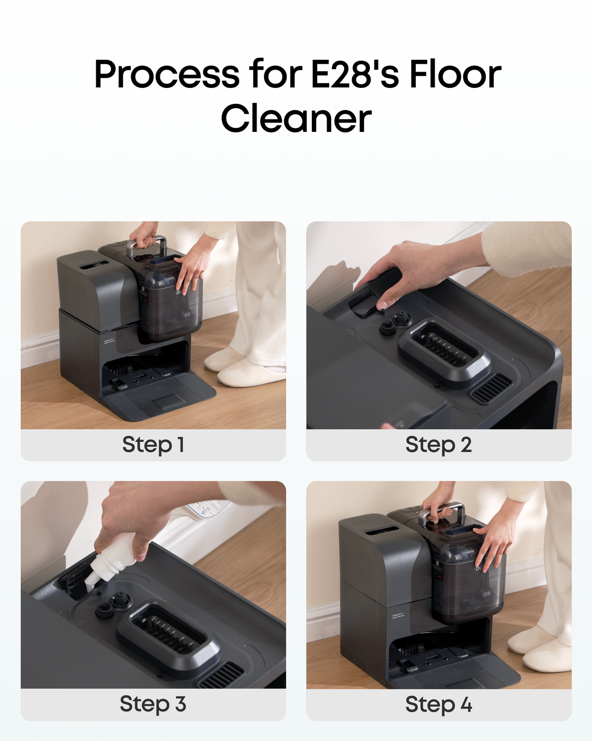 eufy Robovac Floor Cleaning Solution, Ready to Use, 473 ml, Floor Cleaner, Safe, Compatible with E28/X12 pro/C28