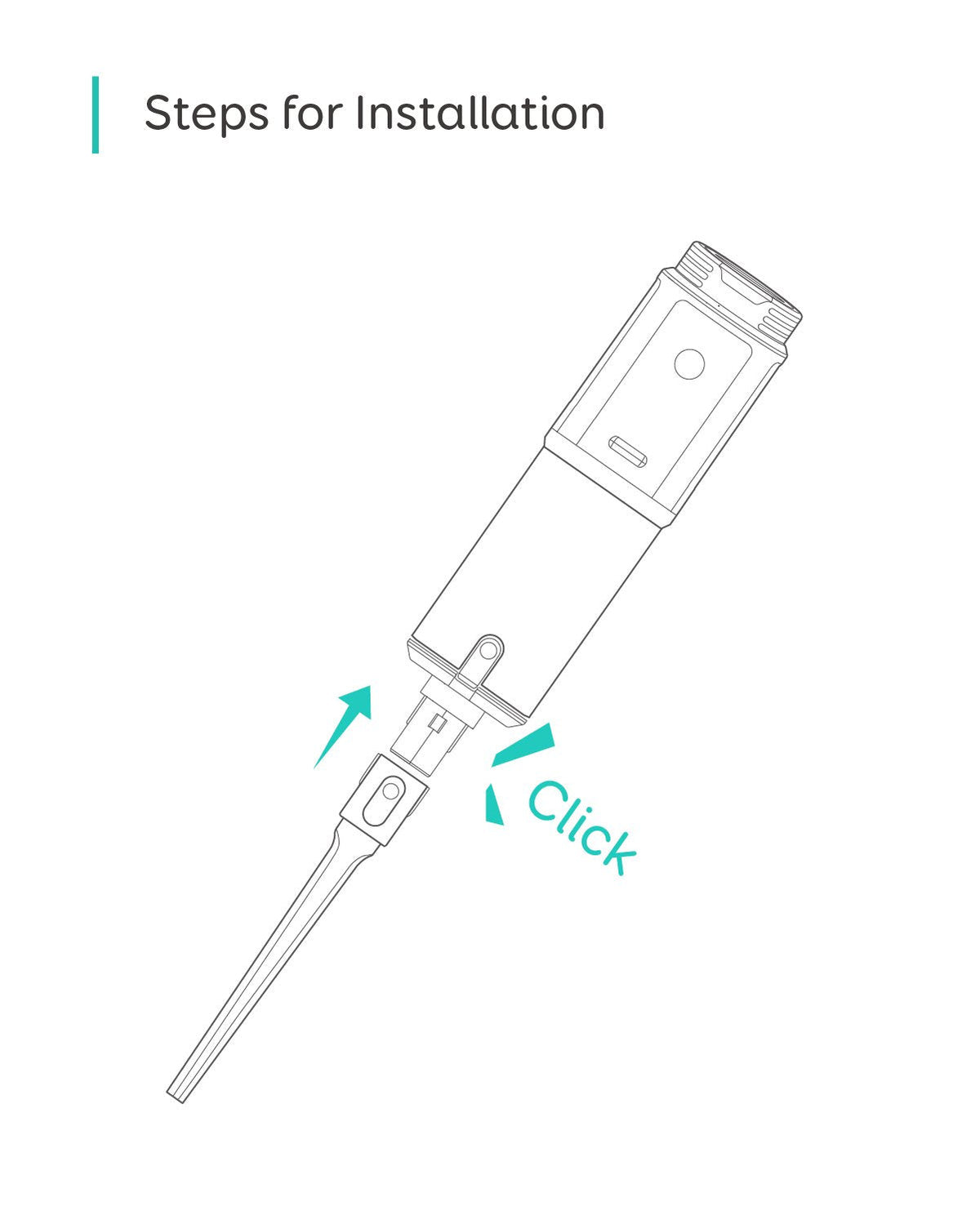 Long Crevice Tool White