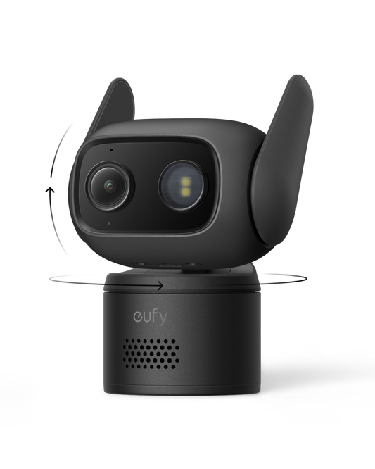 eufy Wired Cam C31 Full HD Pan-Tilt Security Camera CCTV (Black)