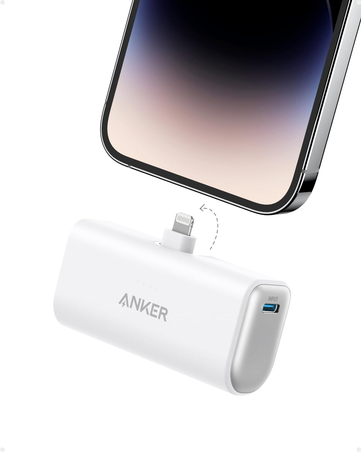 Anker Nano Power Bank, 5,000mAh, Built-In Lightning Connector, MFi Certified