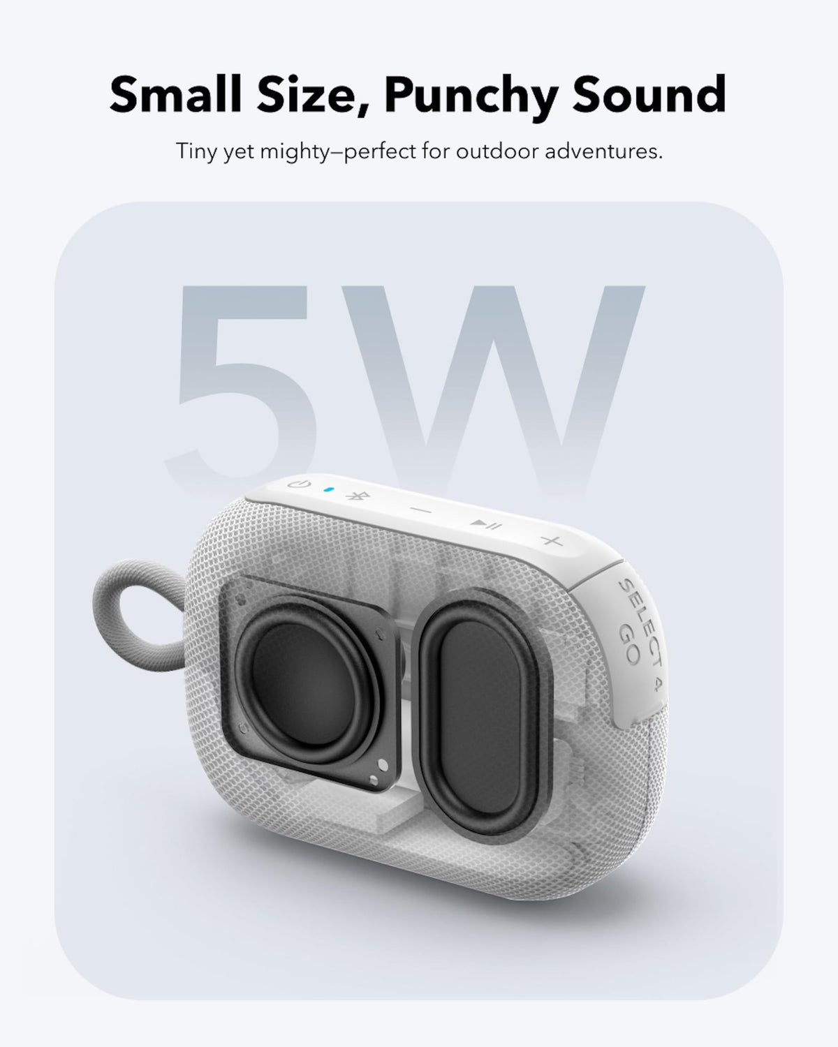 soundcore Select 4 Go | Ultra Portable Bluetooth Speaker, IP67 Waterproof