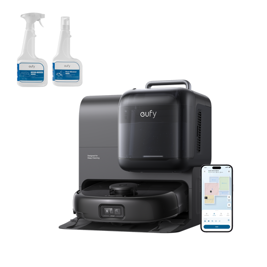 eufy Robot Vacuum Omni E28 with Fabric Cleaner and Floor Cleaner