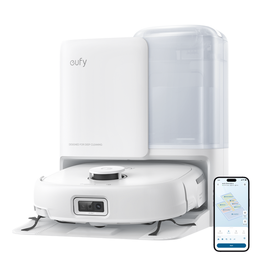 eufy Omni White E25 Robot Vacuum & Mop with All-in-One Station